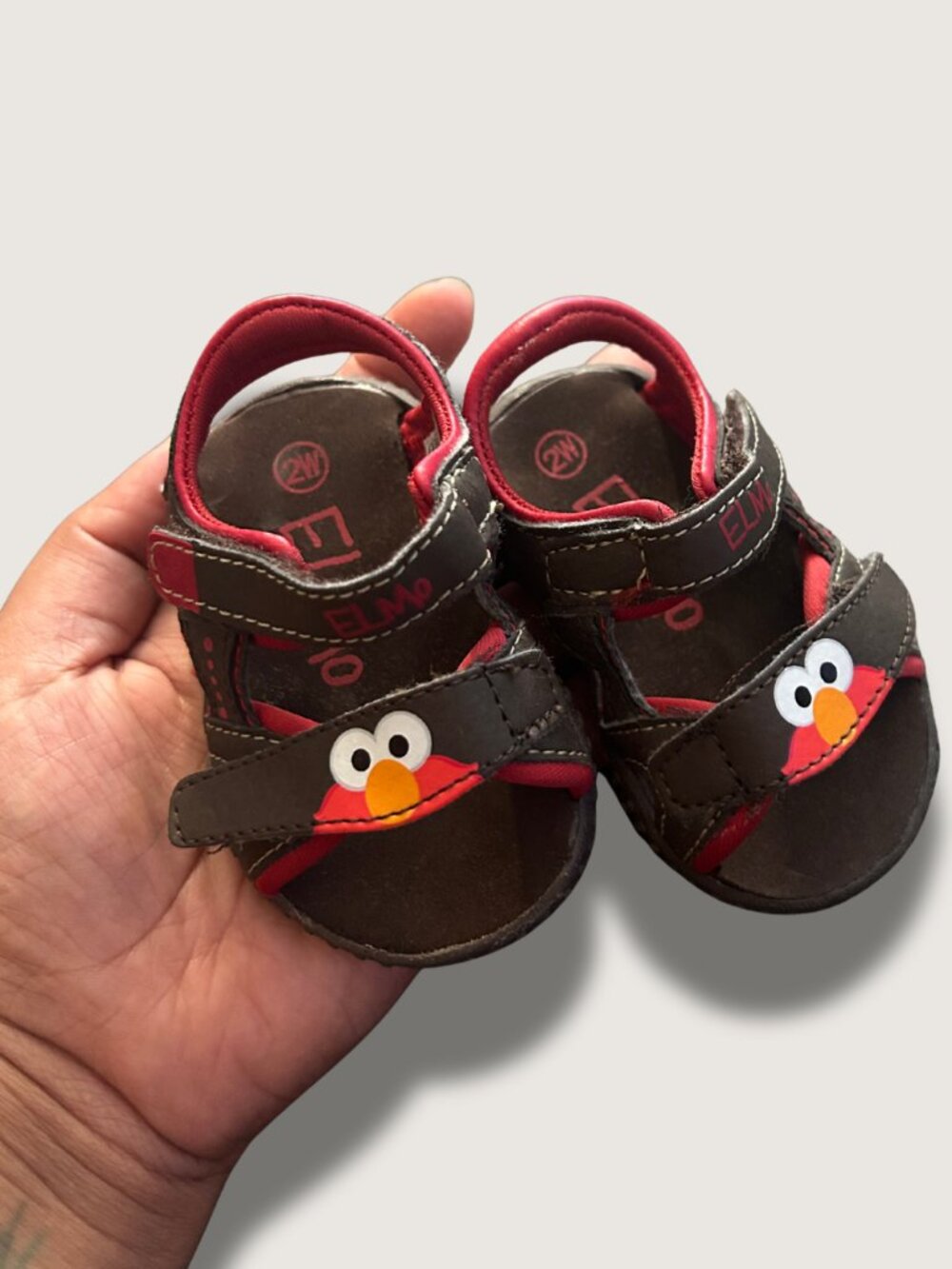 Vintage/Y2K Sesame Street (Elmo) Velcro Sandals $15.00